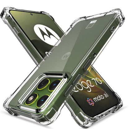 Transparent PC-TPU mobile cover for Moto Edge 70 5G – Pikkme