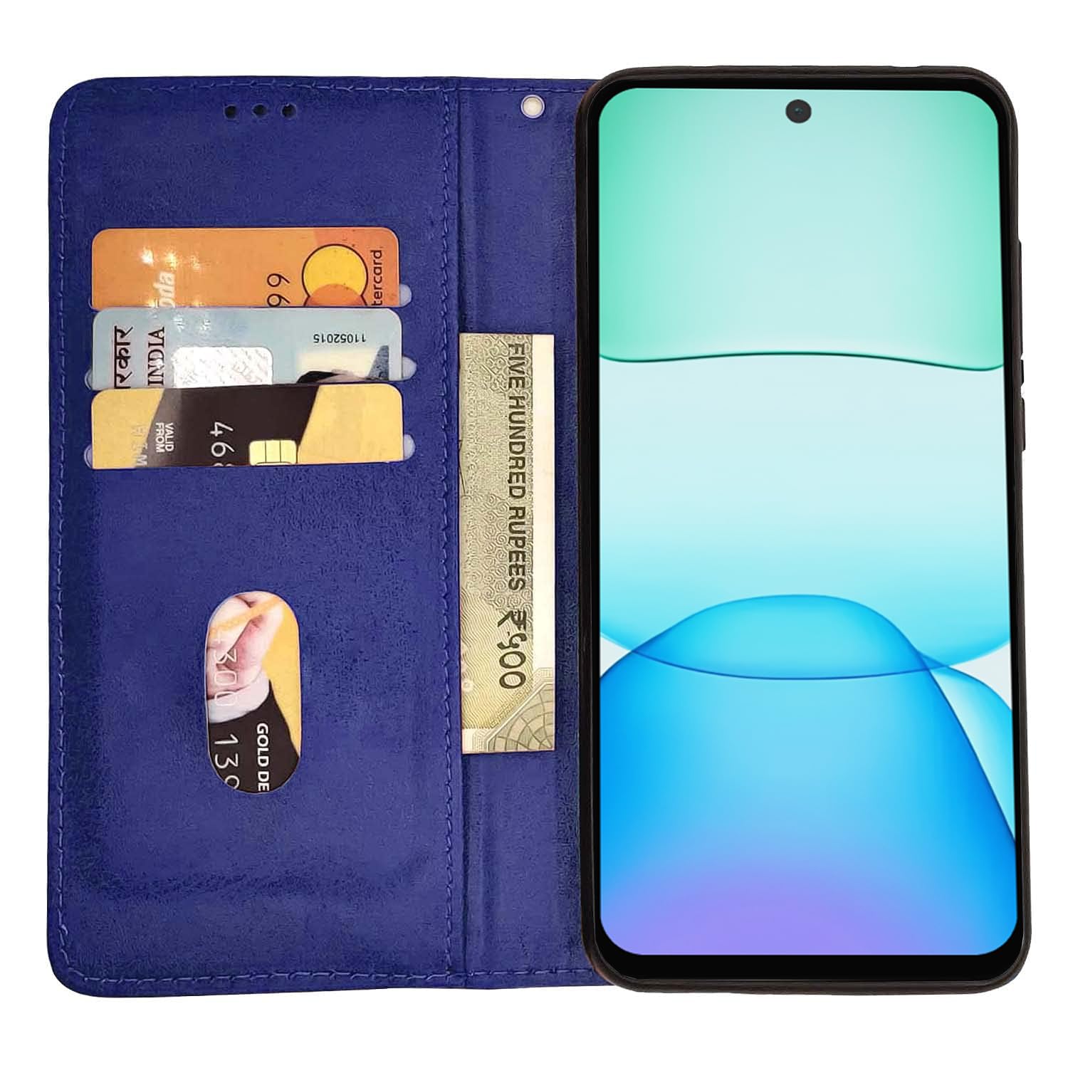 Blue mobile flip cover for Redmi 13/Poco M6 Plus 5G – Pikkme – photo 2