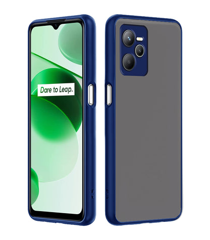 Blue Hybrid back cover for Realme C35 – Pikkme