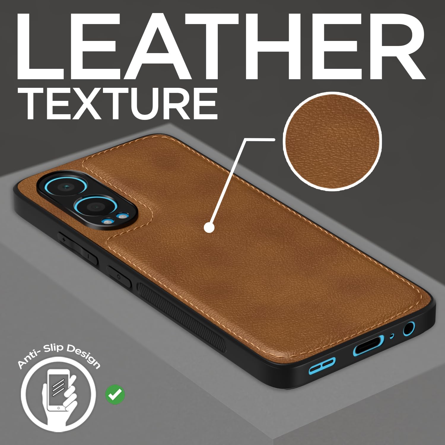 Brown Leather back cover for OnePlus Nord CE 4 Lite 5G – Pikkme – photo 7
