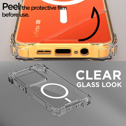 Pikkme Infinix Note 30 5G transparent mag-safe mobile back cover – photo 3