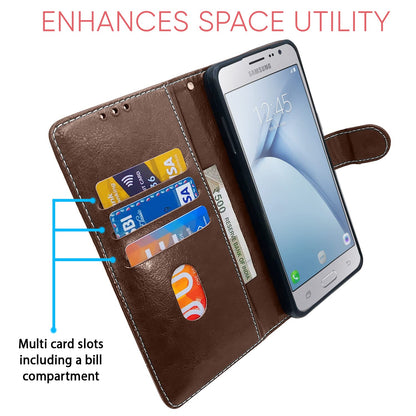 Brown & coffee flip case for Samsung J2 (2016) – Pikkme – photo 3