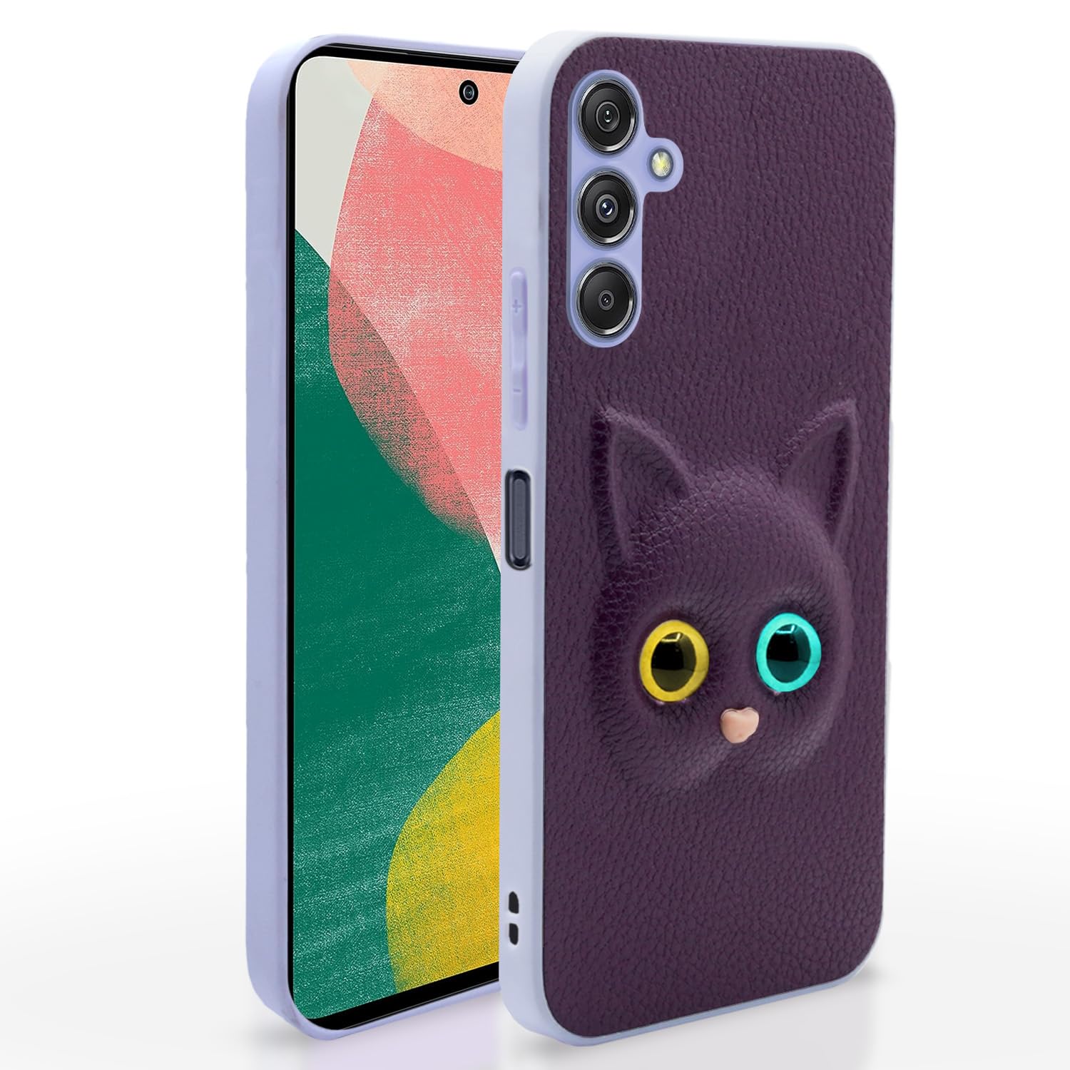 Purple Samsung Galaxy M54 5G / F54 5G Kitty Back Cover – Stylish and Protective Back Cover