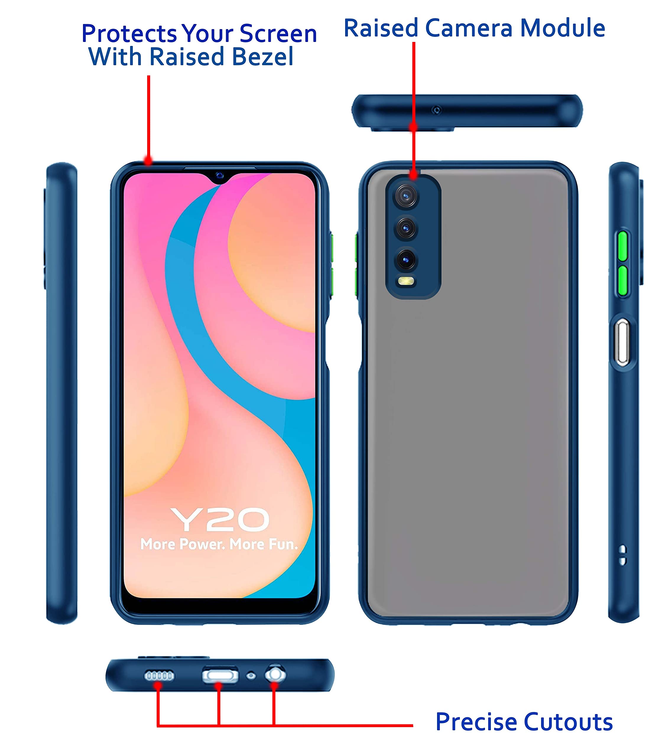 Pikkme blue back cover for Vivo Y20/Y20i – photo 3