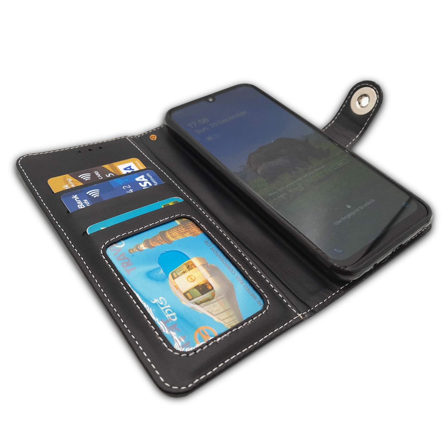Pikkme Samsung Galaxy M31 / F41 / M31 Prime Contrast Flip Cover  (Grey)