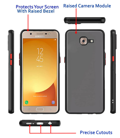 Samsung J7 Max Hybrid back cover in black by Pikkme – photo 3