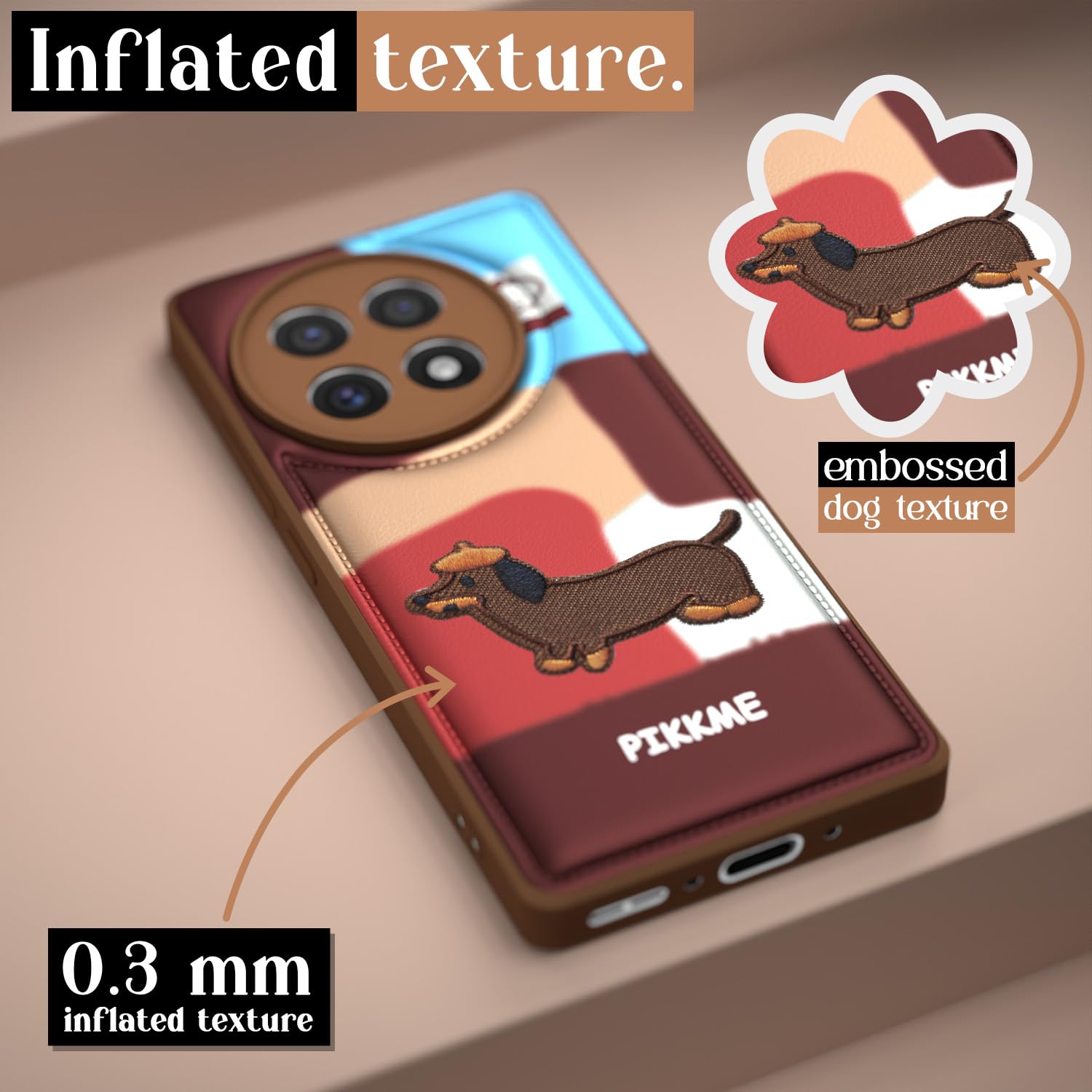 Pikkme  OnePlus 13 5G Cute Girlish Dog Series Back Cover (Design3)