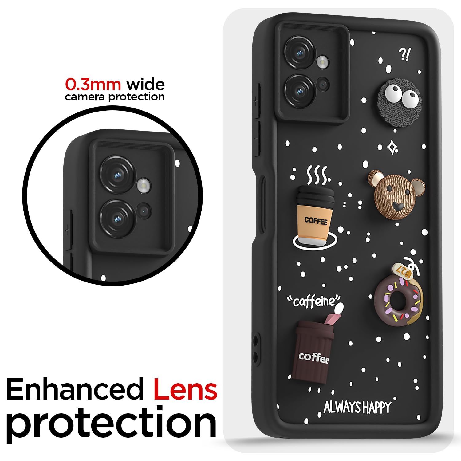 Black back cover for Moto G32/3D – Pikkme – photo 5