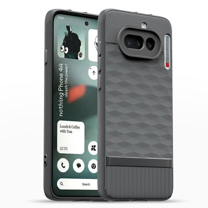 Nothing Phone 4a 5G Silicone mobile cover in grey by Pikkme