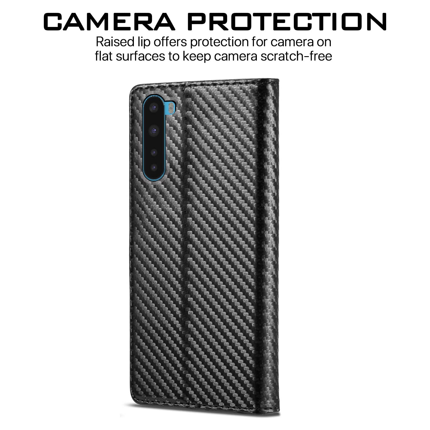 OnePlus Nord Wallet wallet flip cover in black by Pikkme – photo 4
