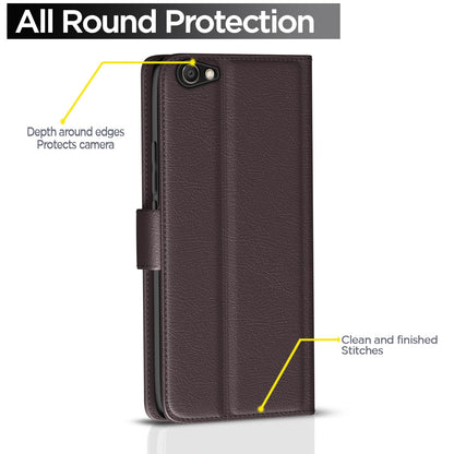 Pikkme Vivo V5/V5S/Y66/Y67 coffee flip case – photo 4