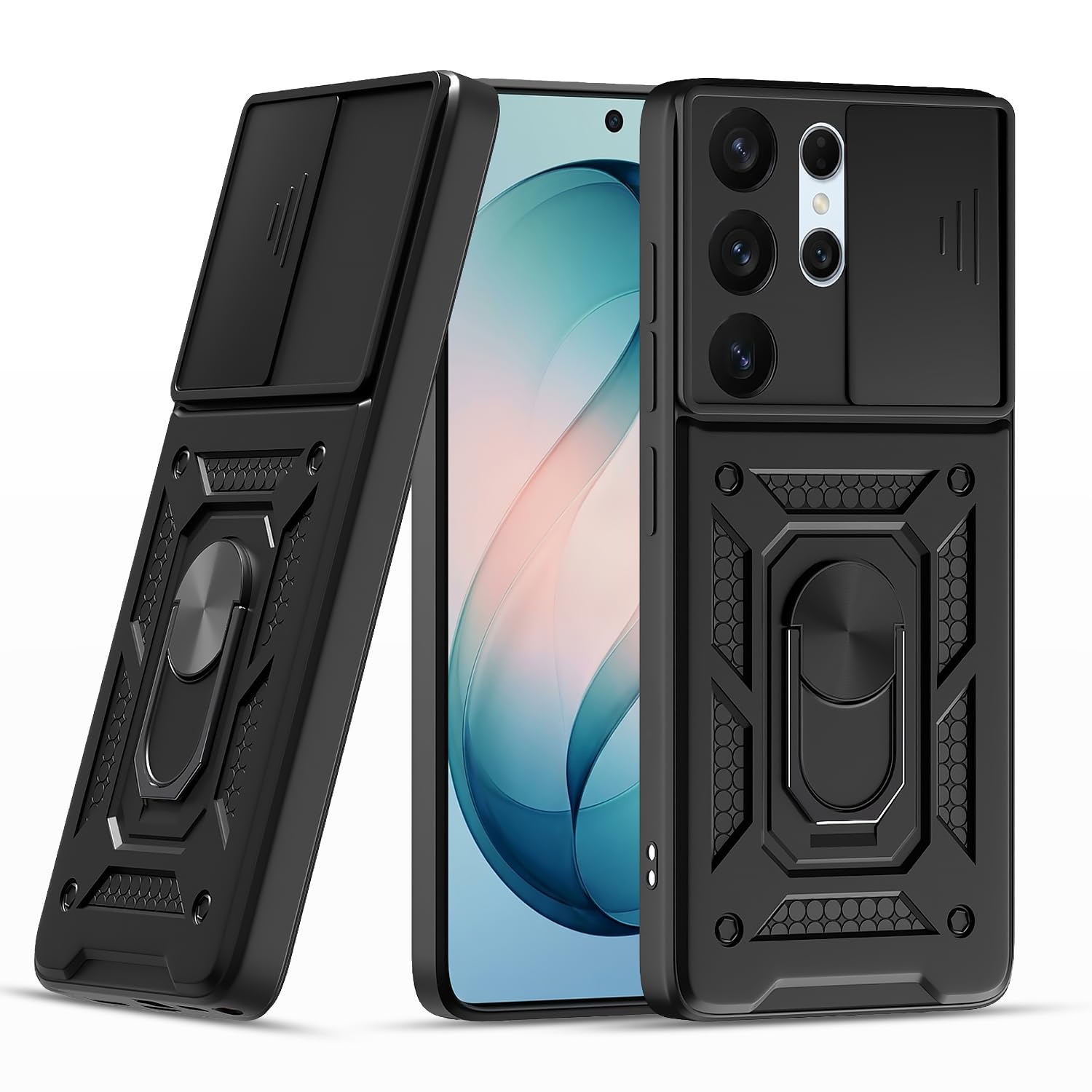 Black D10 Camera Shield mobile cover for Samsung S26 Ultra 5G/360 – Pikkme
