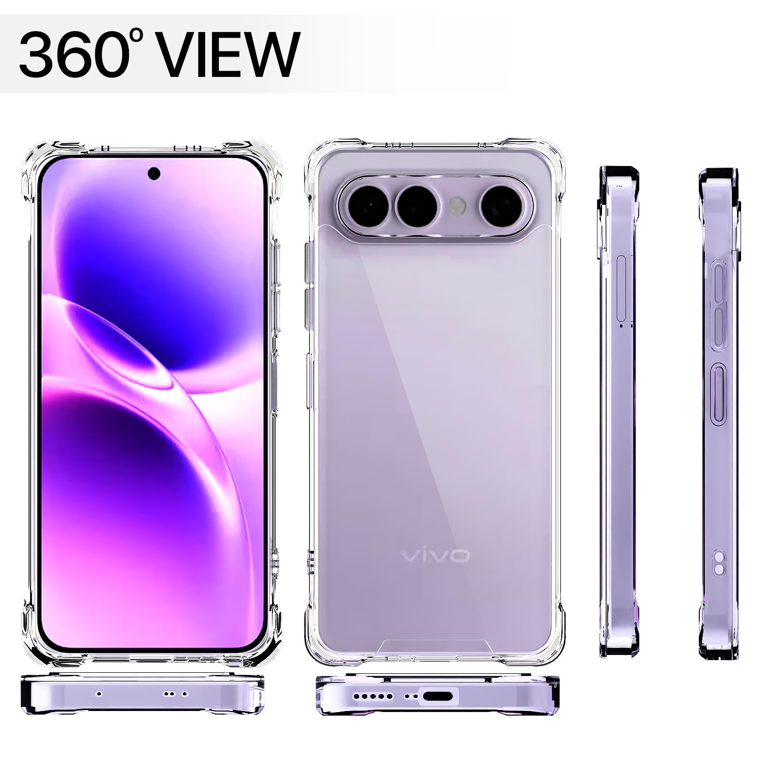 Vivo X300 FE 5G back cover in transparent by Pikkme – photo 7
