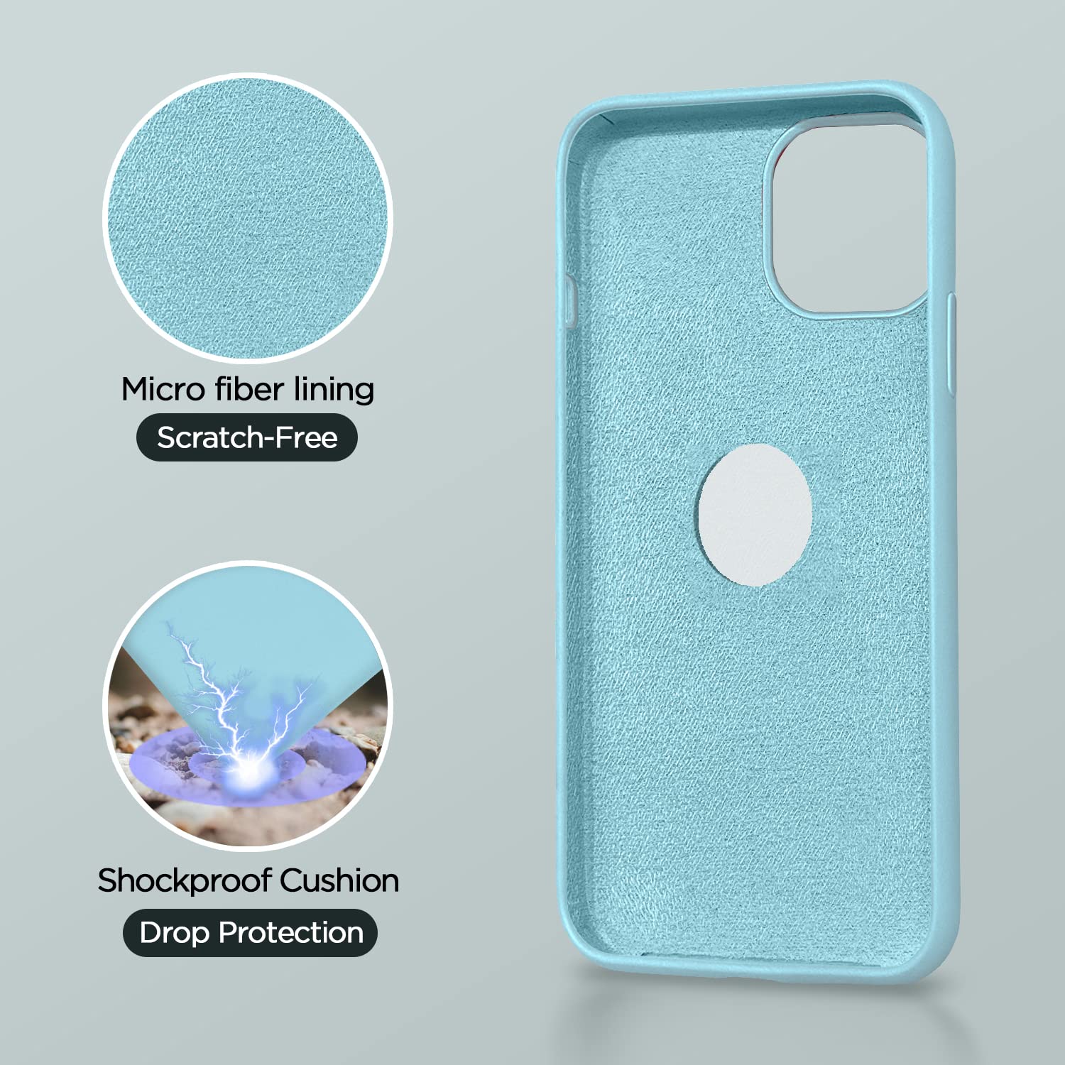 Pikkme iPhone 11 Pro Max Soft Silicone sea blue mobile cover – photo 4