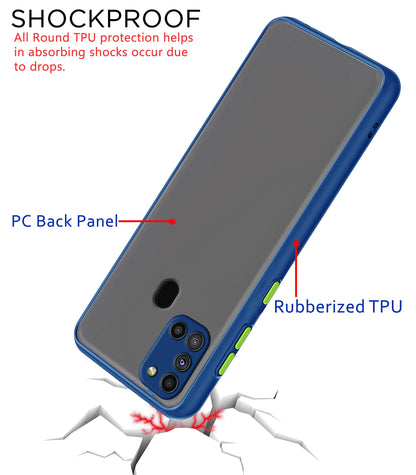 Samsung A21s back cover in blue by Pikkme – photo 4