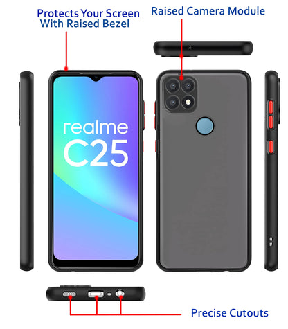 Realme Narzo 30A/20/C25s/C25/C12 back cover in black by Pikkme – photo 3