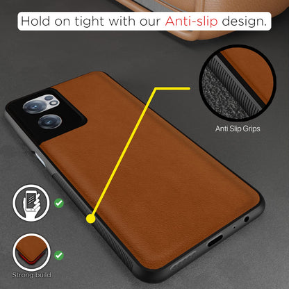 Pikkme camel Leather mobile back cover for OnePlus Nord CE 2 5G – photo 2