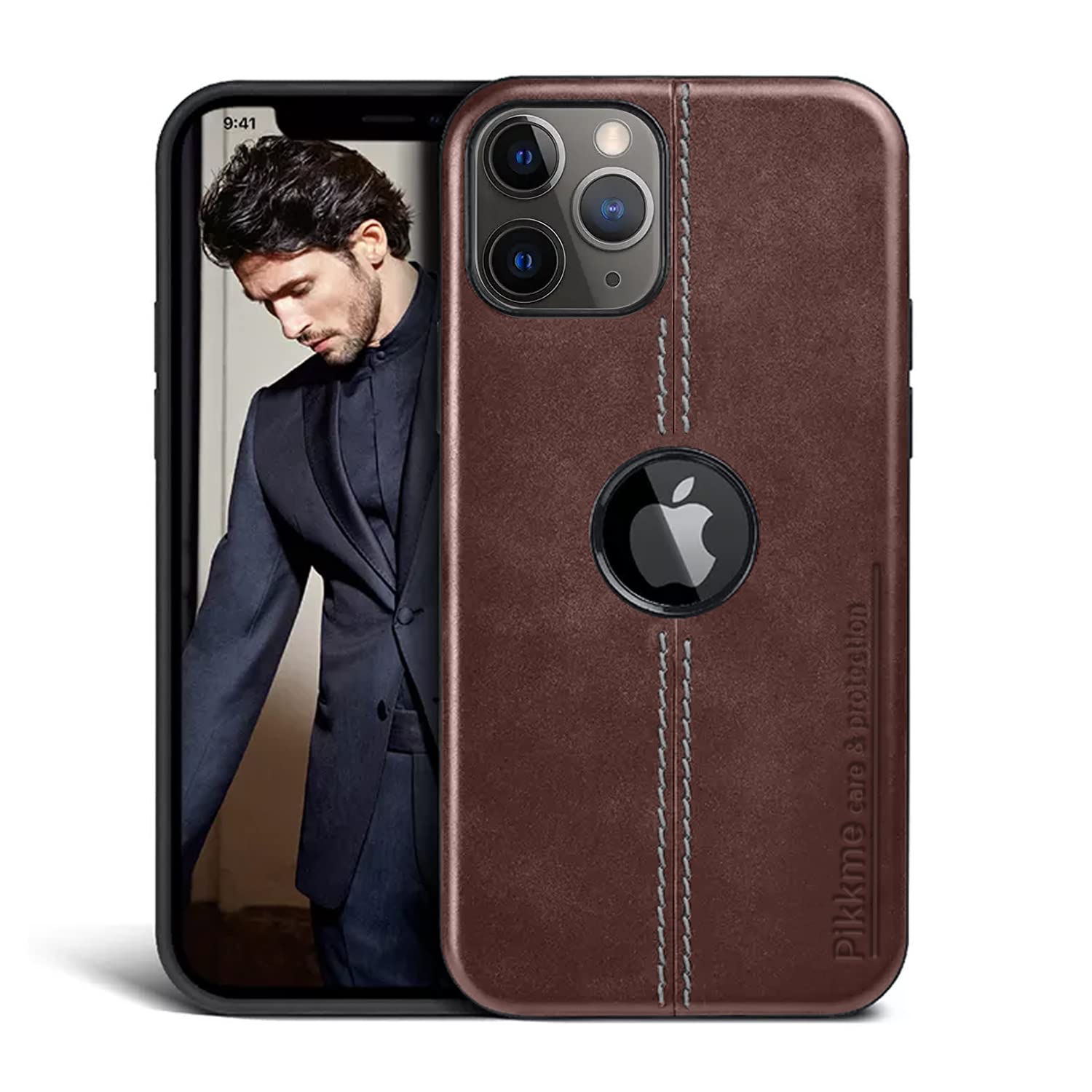 Pikkme iPhone 11 Pro Max Leather brown mobile back cover