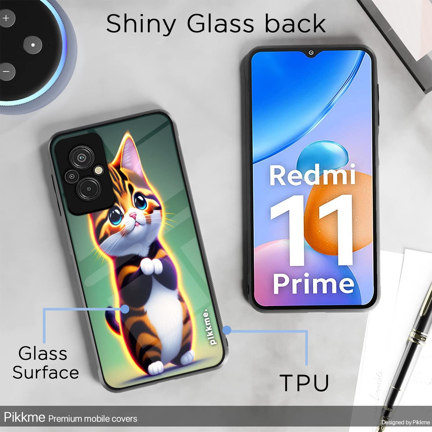 Redmi 11 Prime 4G Cat back cover by Pikkme – photo 3