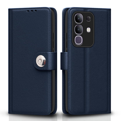 Pikkme Vivo T4x/iQOO Z10x/Y31 Pro 5G Button blue mobile flip cover