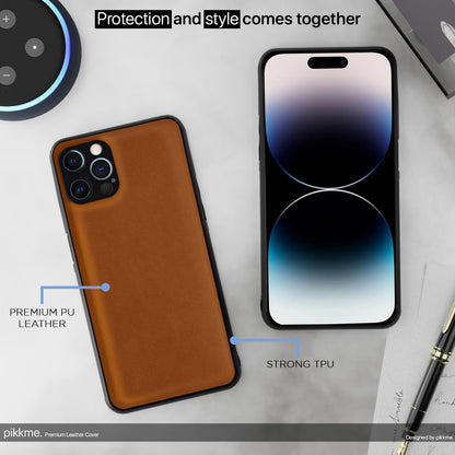 Camel Leather mobile cover for iPhone 14 Pro – Pikkme – photo 4