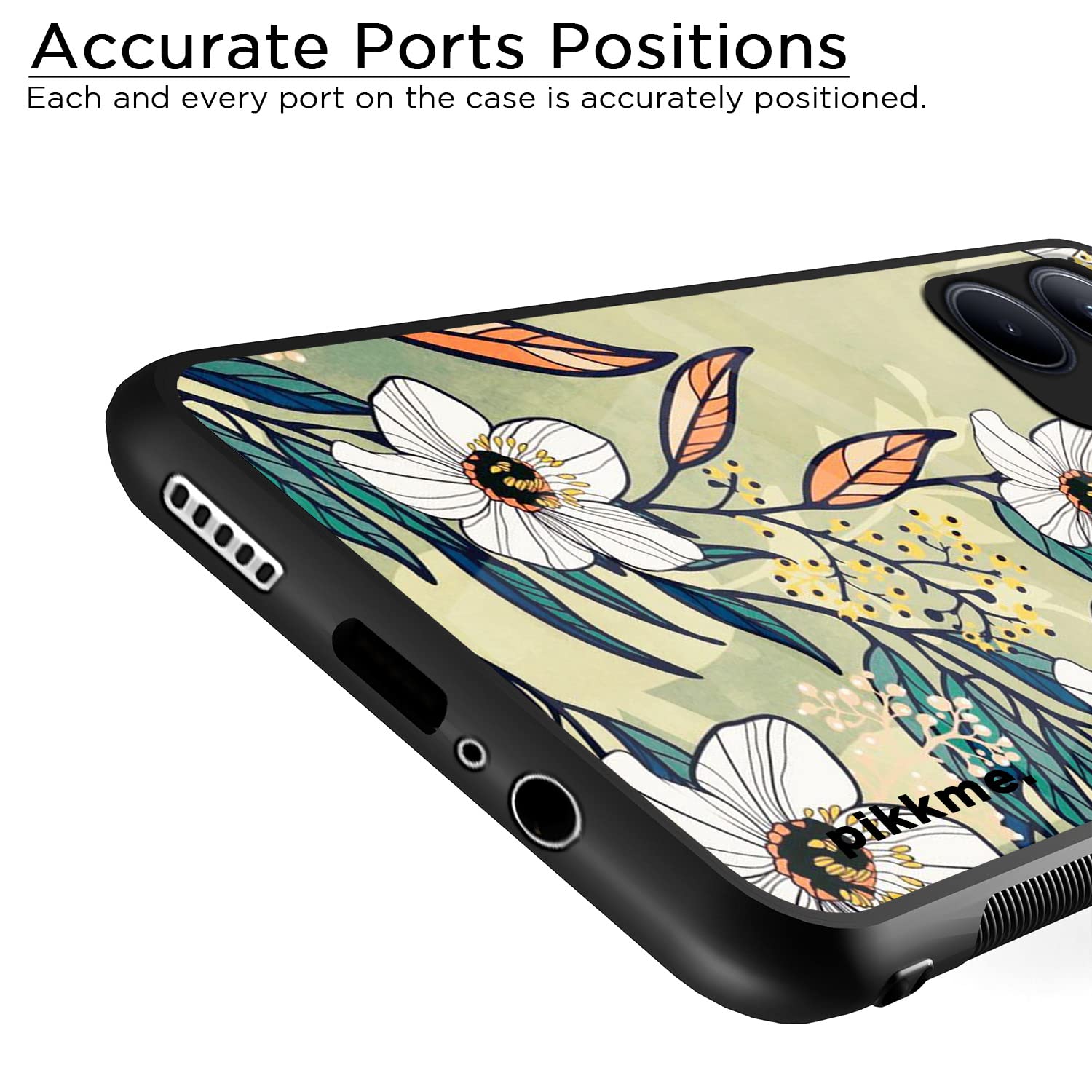 Pikkme Realme C33 Flower mobile back cover – photo 6