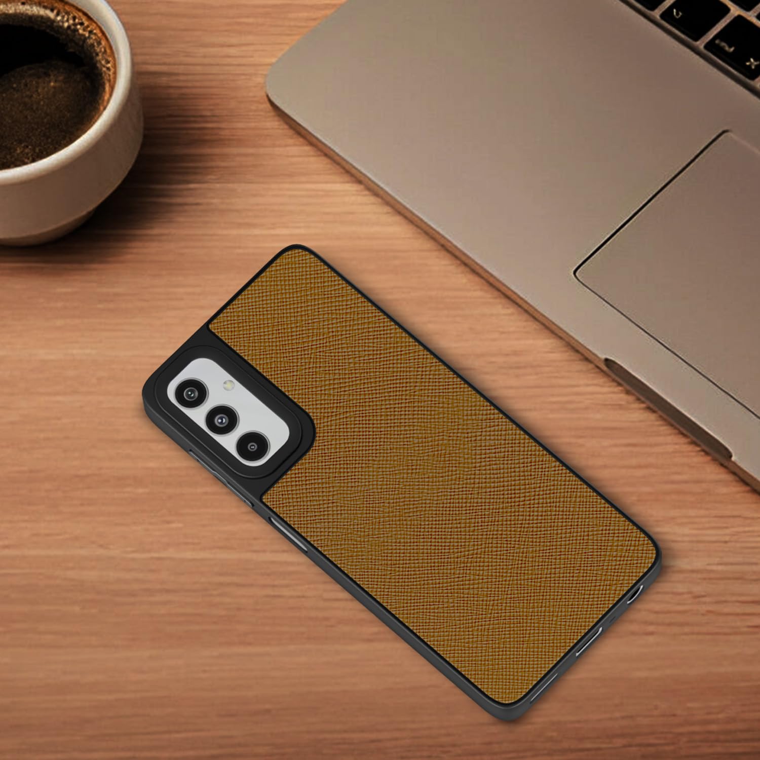 Tan Leatherback mobile cover for Samsung M34/F34 5G – Pikkme – photo 4