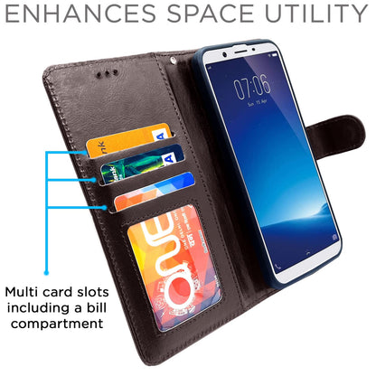 Coffee wallet flip cover for Vivo Y71 – Pikkme – photo 3