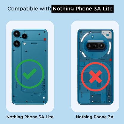 Nothing Phone 3a Lite 5G Clear mobile back cover in transparent by Pikkme – photo 4