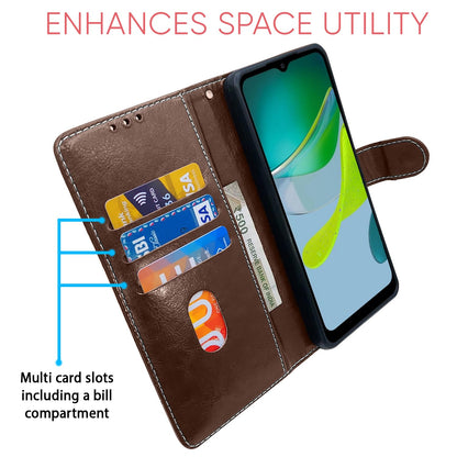 Pikkme Moto E13 Magnetic brown & coffee flip case – photo 3