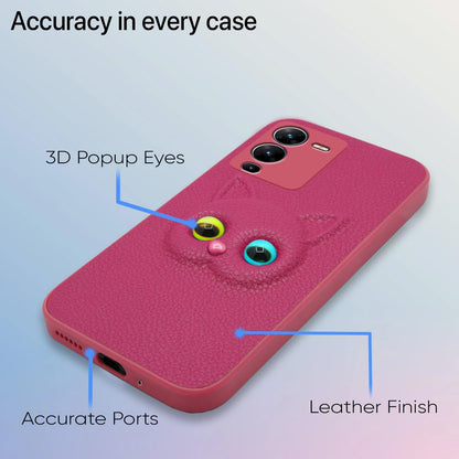 Pikkme Vivo V23 5G Cat pink mobile cover – photo 7