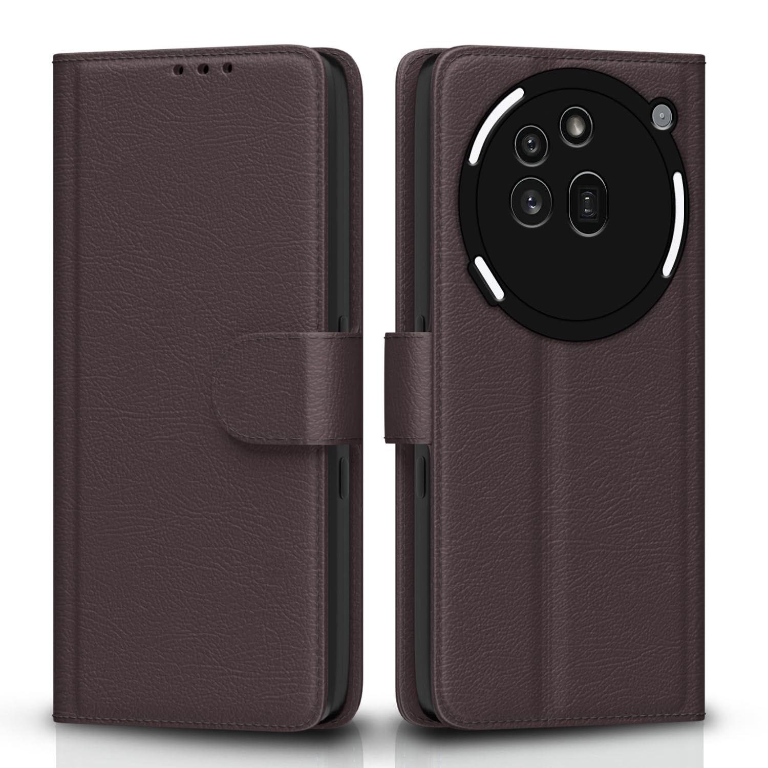 Pikkme Nothing Phone 3a Pro 5G Vintage Flip cover (Coffee)