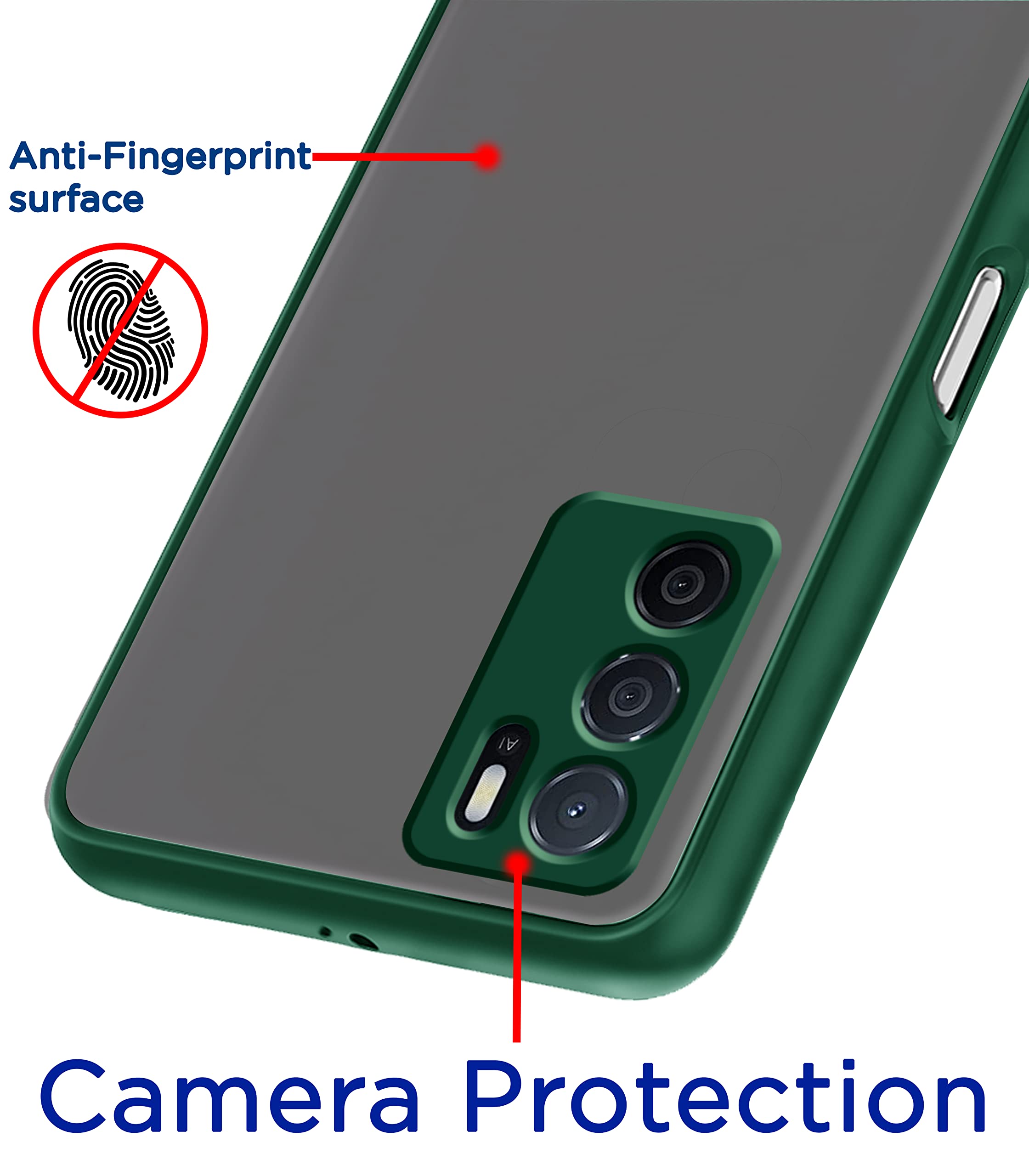 Oppo A16 mobile cover in green by Pikkme – photo 2