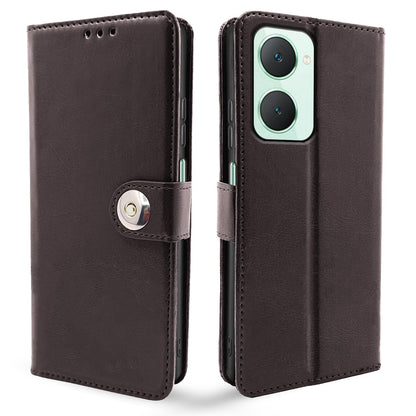 Pikkme coffee flip cover for iQOO Z9 Lite 5G/Vivo T3 Lite 5G/Vivo Y18/Y18e/Y03