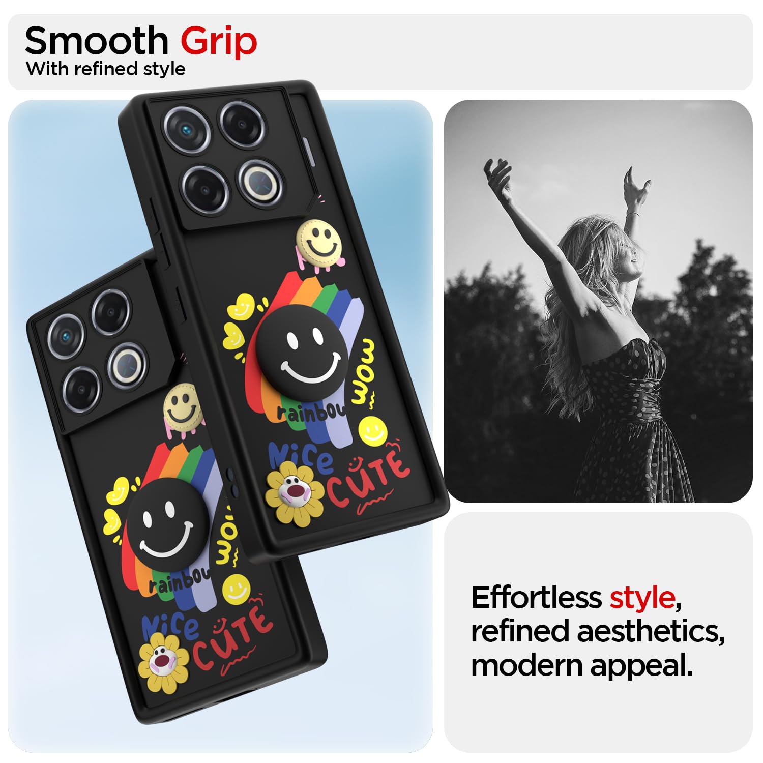 Infinix GT 20 Pro 5G Soft Silicone back cover in black by Pikkme – photo 2