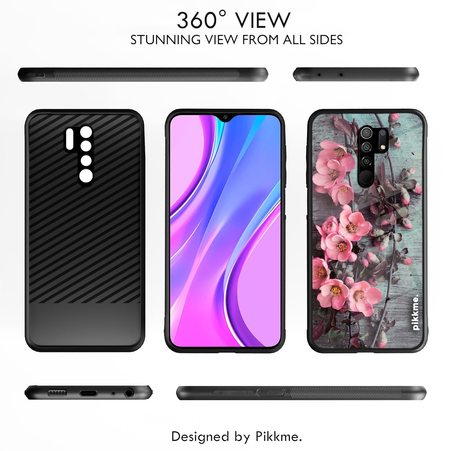 Redmi 9 Prime Flower mobile cover by Pikkme – photo 2