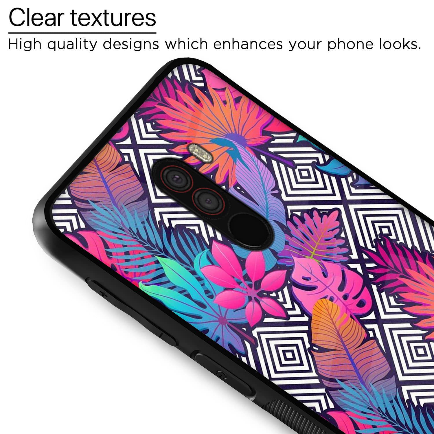 Poco F1 Flower back cover by Pikkme – photo 4