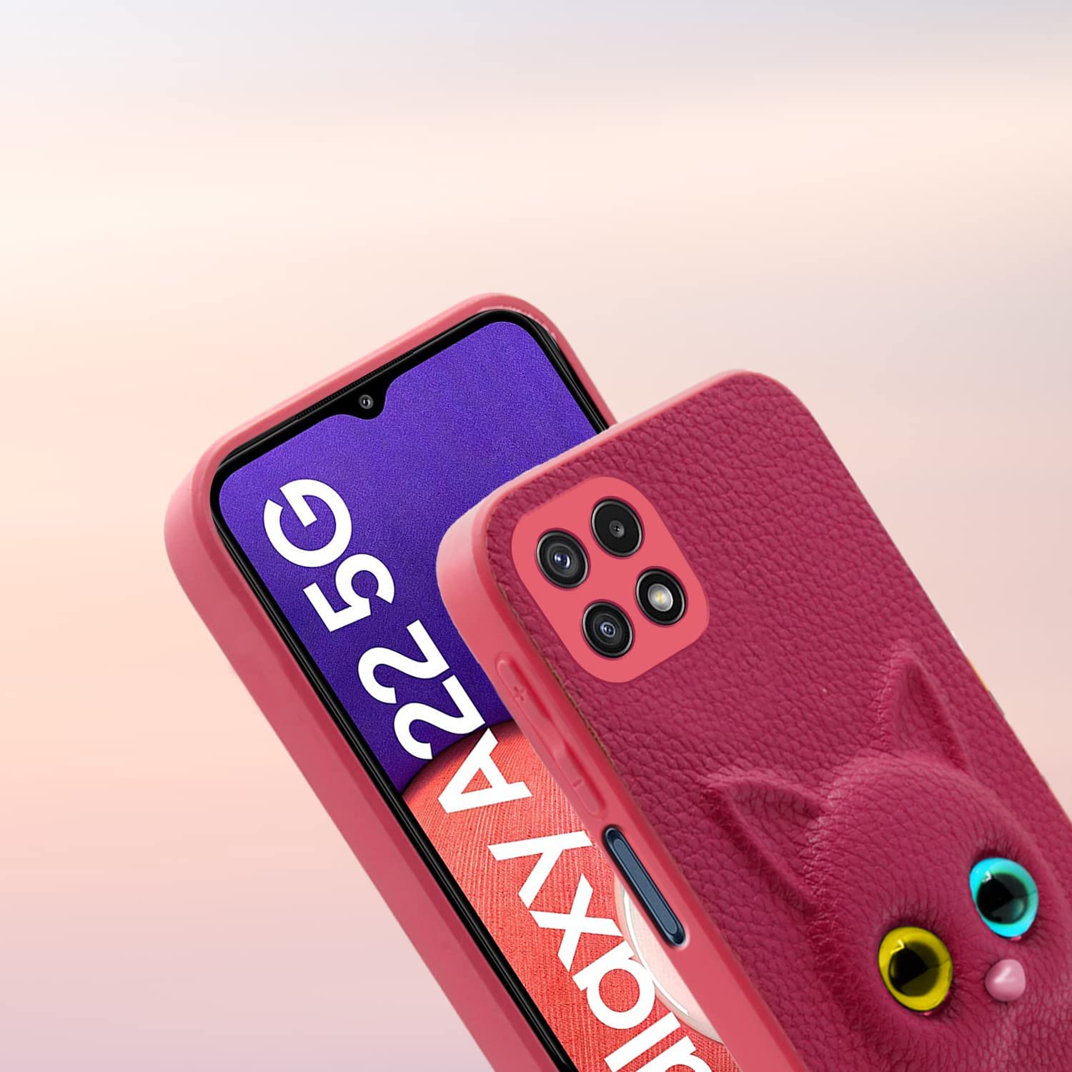 Samsung A22/F42 5G mobile cover in pink by Pikkme – photo 6