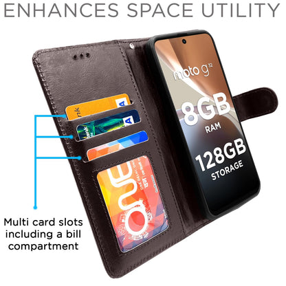 Pikkme coffee Wallet flip cover for Moto G32 – photo 2