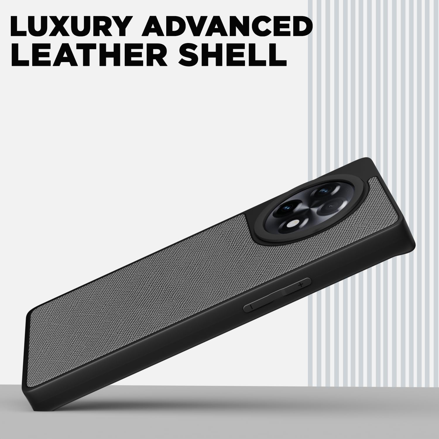OnePlus 11R 5G Leatherback phone cover in grey by Pikkme – photo 2