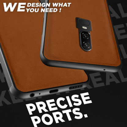 OnePlus 6 Leather mobile cover in camel by Pikkme – photo 4