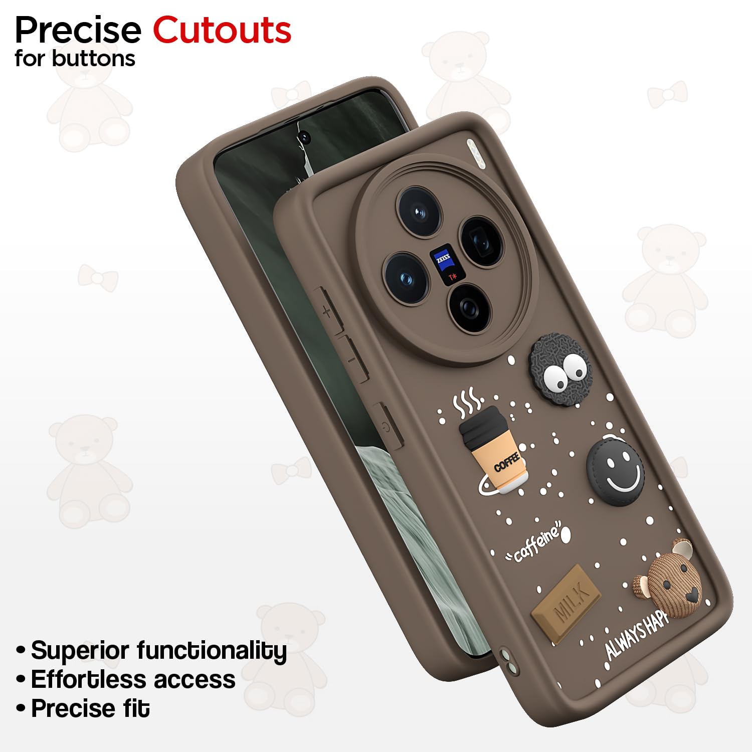 Brown mobile back cover for Vivo X200 5G/3D – Pikkme – photo 6