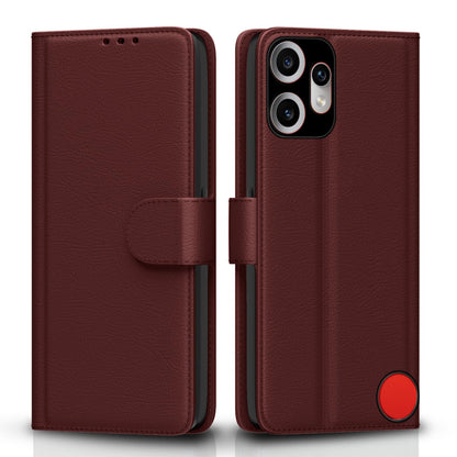 CMF Phone 2 Pro 5G Wallet flip cover in brown by Pikkme