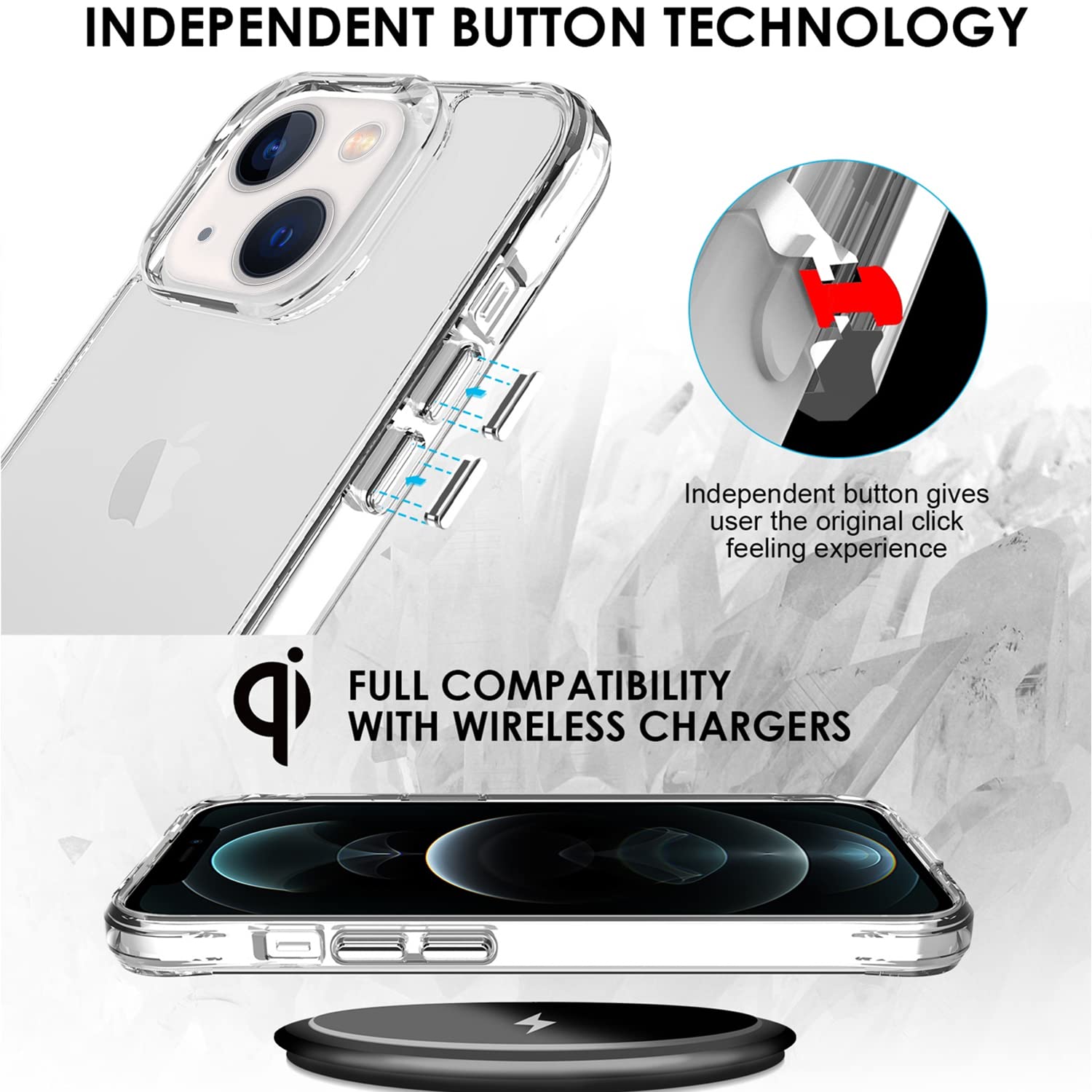 Tpu | transparent back cover for iPhone 13 – Pikkme – photo 3