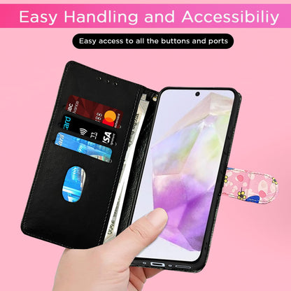 Pikkme Samsung A56 5G Wallet pink flower flip case – photo 7