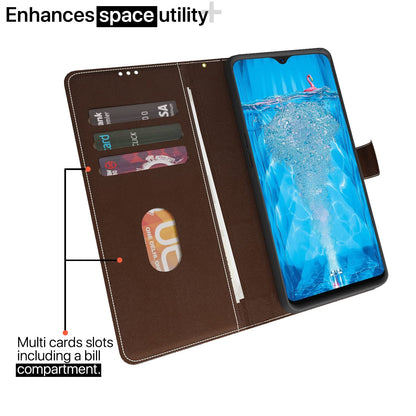 Oppo F9/F9 Pro/A5/A5s/A7/A11k/A12/Realme 2/2 Pro/Realme U1 mobile flip cover in brown & coffee by Pikkme – photo 2
