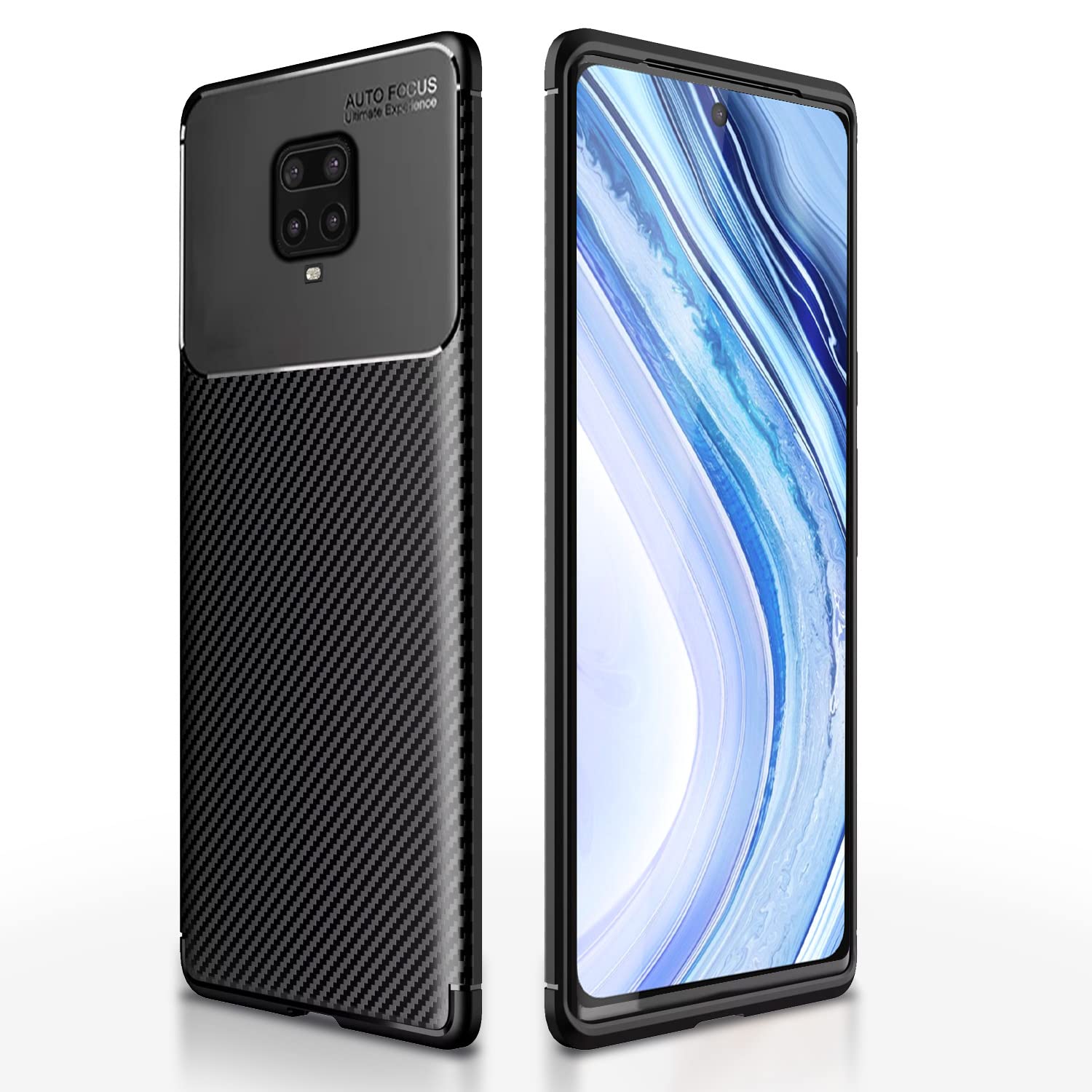 Redmi Note 10 Lite/Note 9 Pro/Pro Max/Poco M2 Pro phone cover in black by Pikkme