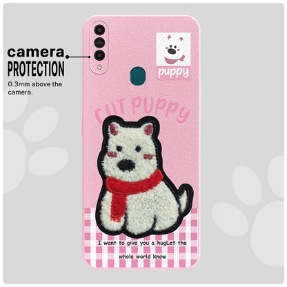 Pikkme Oppo A31 Plush Patch pink mobile back cover – photo 6