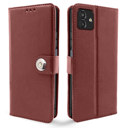 Brown Button mobile flip cover for Samsung M13 5G – Pikkme