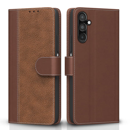 Pikkme tan Wallet mobile flip cover for Samsung A14 4G/A14 5G